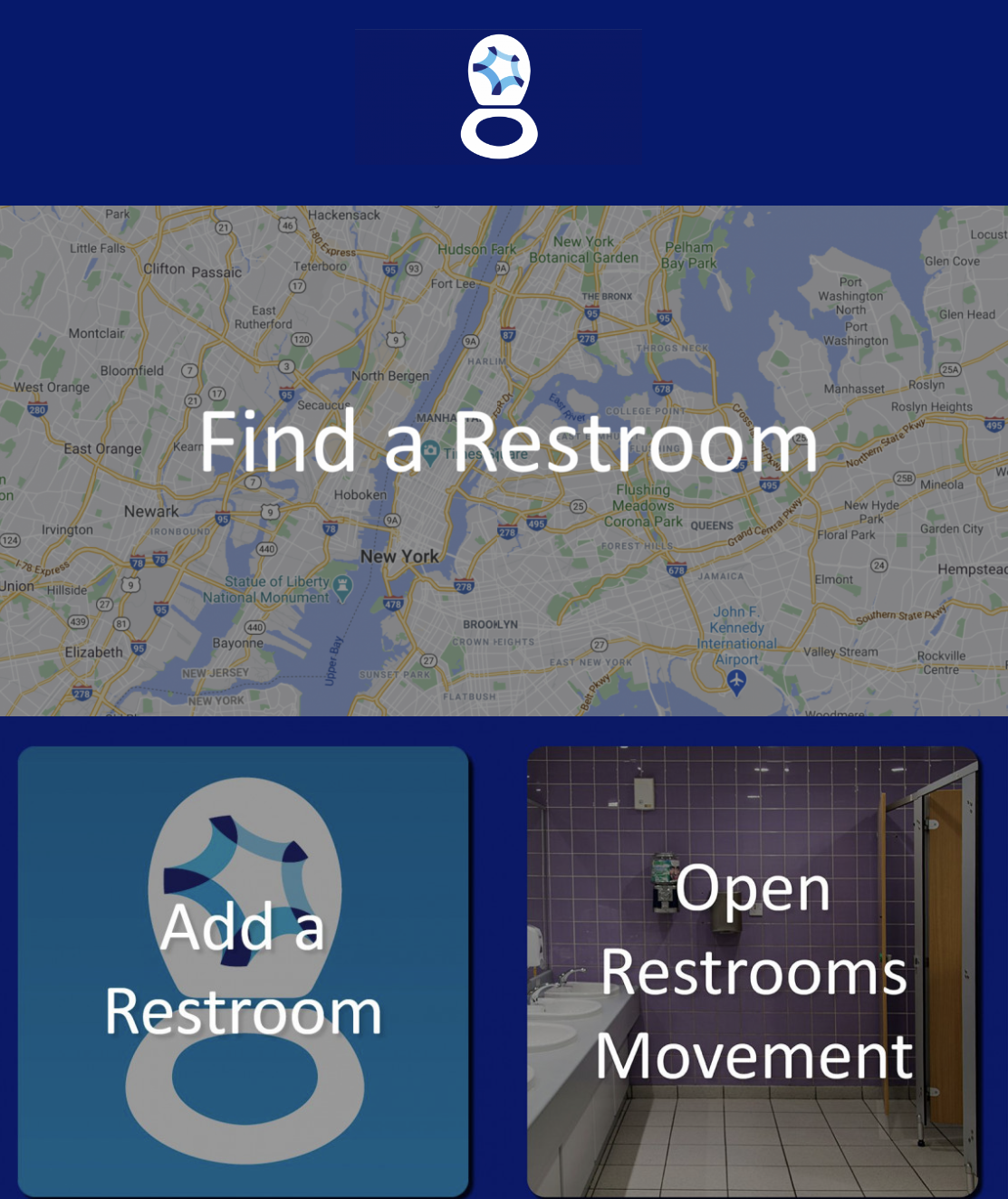 We Can't Wait - Find a Restroom app