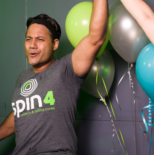 Pedal with purpose at a spin4 chron's & colitis cures event
