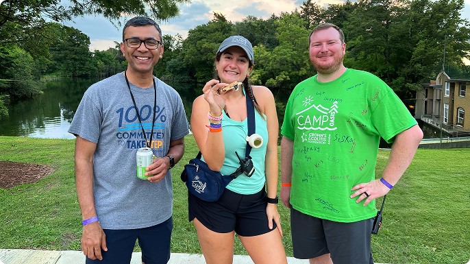 A group of camp volunteers.