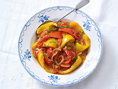 Peperonata With Tomatoes & Basil