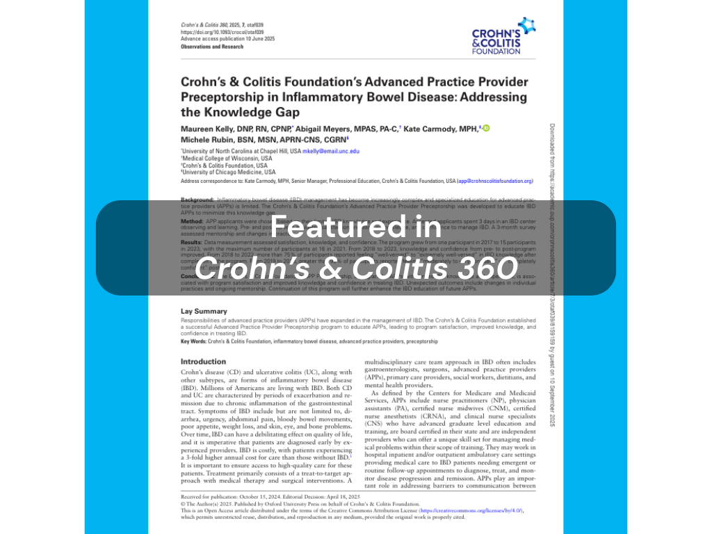 Read the article by Maureen Kelly, DNP, RN, CPNP