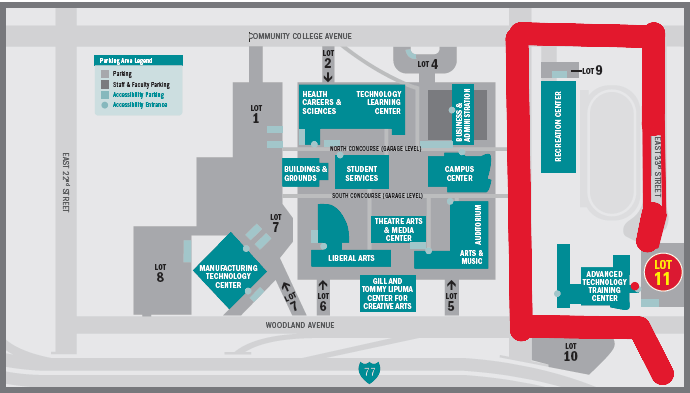 ATTC Parking map