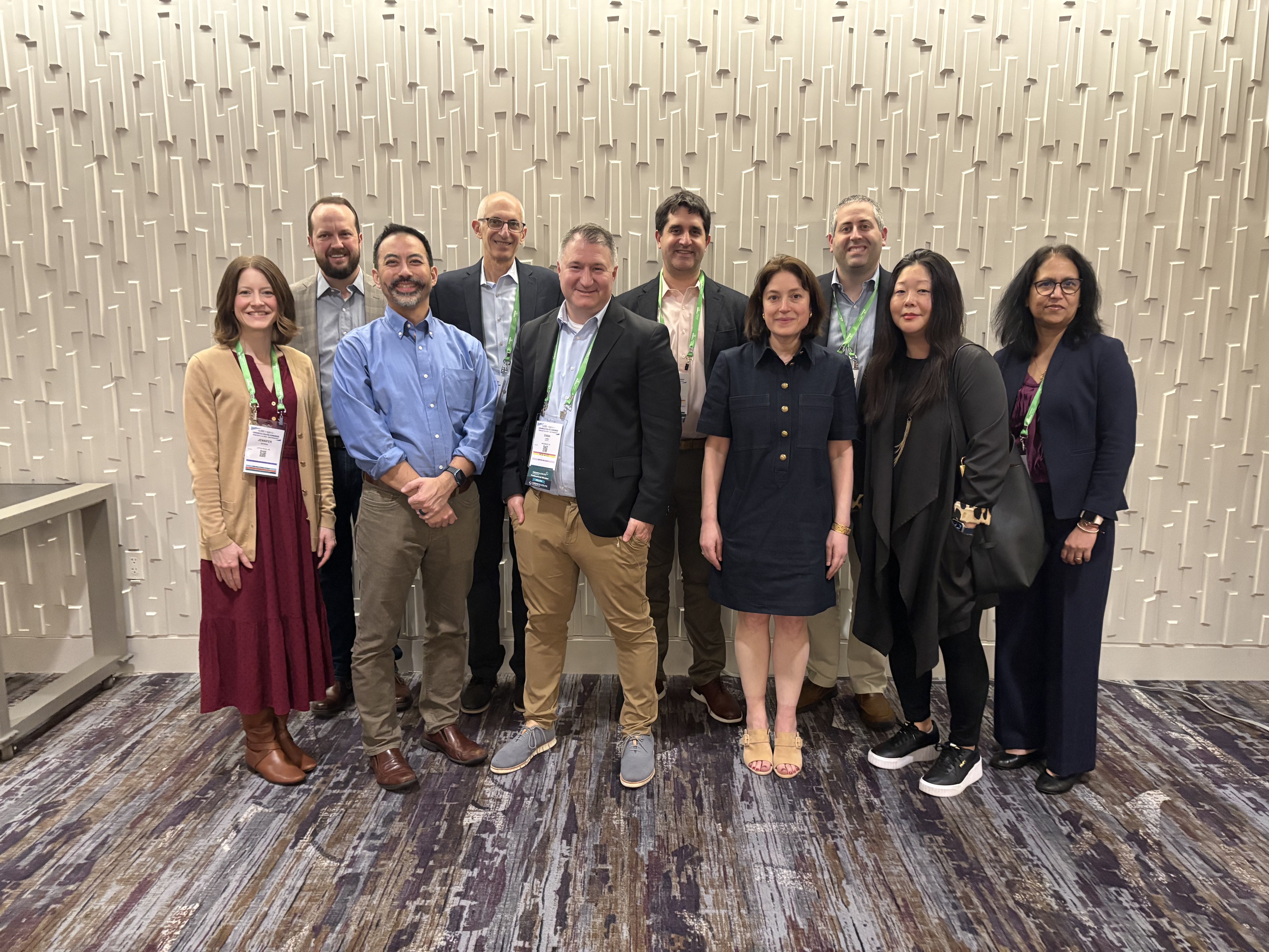 Group picture of ten professional adults