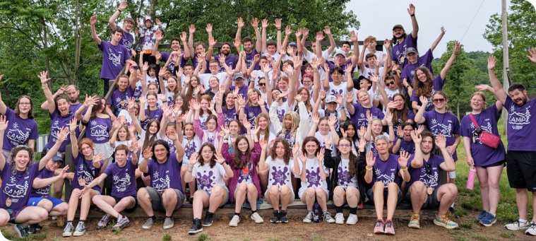 Camp Oasis crowd cheering