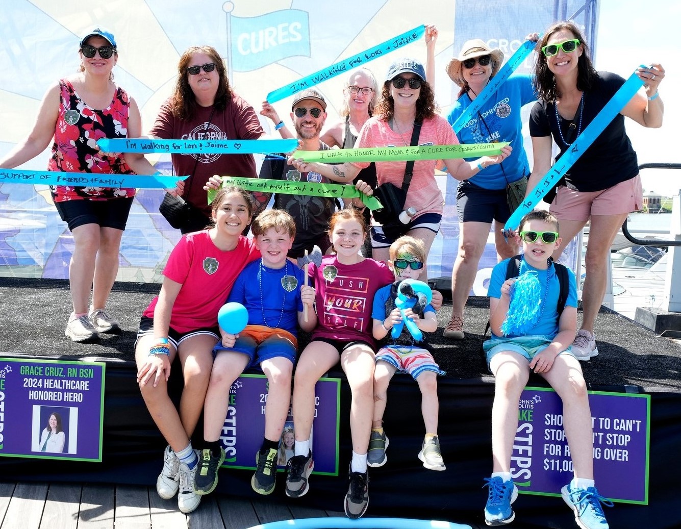 Take Steps-MD/DC ribbons on stage