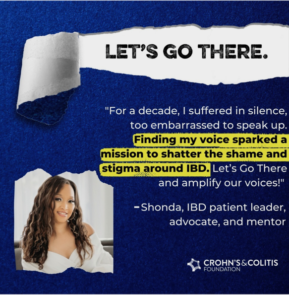 Shonda shares her story to help others living with inflammatory bowel disease (IBD) feel less alone