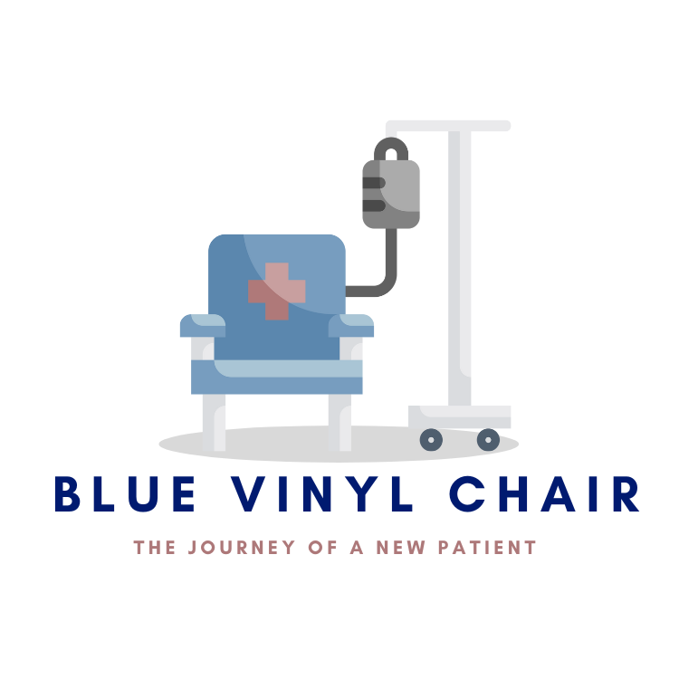 Blue Vinyl Chair