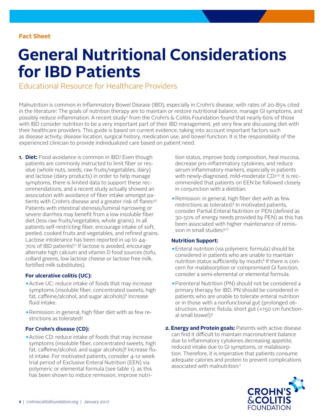 image of nutrition fact sheet