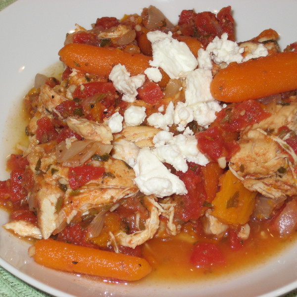 slow cooked greek chicken