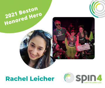 Rachel Leicher- boston spin4 crohn's & colitis cures Honored Hero