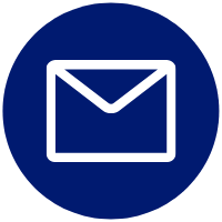 Email icon, dark blue