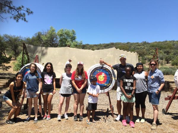 Rolf visiting Camp Oasis