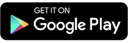 Google Play download badge on a black background, featuring the colorful Play Store triangle logo and text 'Get it on Google Play.'